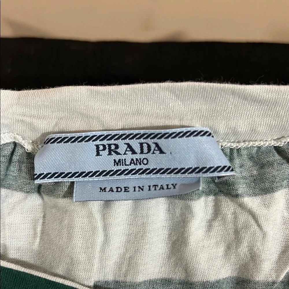 Prada Striped Ruffle Top - Picture 2 of 3